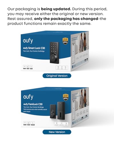Anker eufy Security Smart Lock C30, Keyless Entry Door Lock, Built-in Wi-Fi