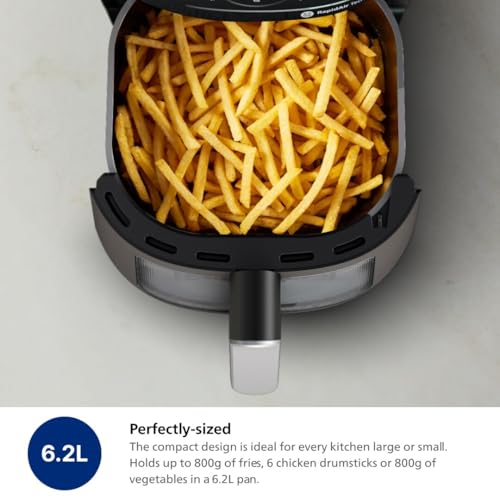 Philips 2000 Series Air Fryer with Window, 13 Ways to Cook, 6.6 QT, Black