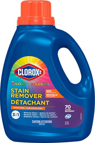 Clorox 2 for Colours, Stain Remover & Colour Booster, 2.6L, Bleach Free