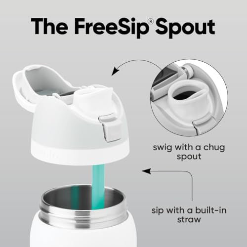 Owala FreeSip Insulated Stainless Steel Water Bottle with Straw, BPA-Free Sports Water Bottle, Great for Travel, 32 Oz, Sugar High