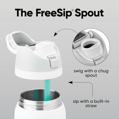 Owala FreeSip Insulated Stainless Steel Water Bottle with Straw, BPA-Free Sports Water Bottle, Great for Travel, 32 Oz, Sugar High