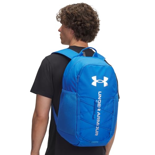 Under Armour Hustle Sport 6.0 Backpack, (402) Blue Atlantis/Black/Metallic Silver, One Size Fits Most, Hustle Sport 6.0 Backpack