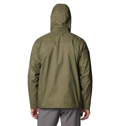 Columbia Mens Glennaker Lake II Rain Jacket, Stone Green, Large Tall