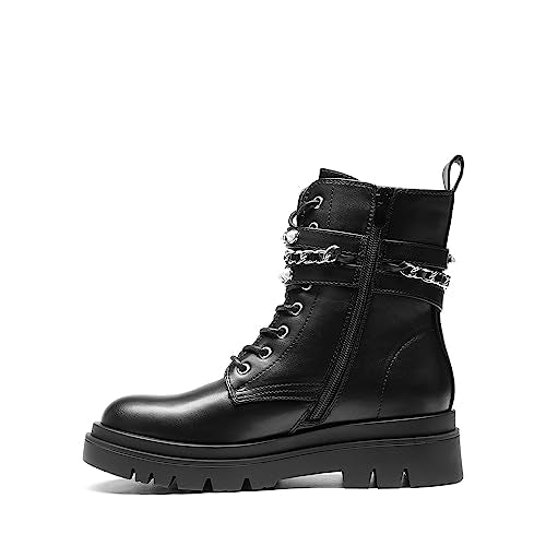 DREAM PAIRS Women's Combat Goth Ankle Boots Booties,Black,11