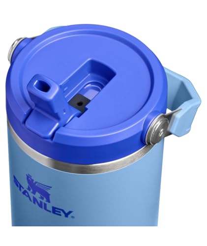 STANLEY IceFlow 2.0 Flip Straw Tumbler with Handle 30 oz | Twist On Lid and Flip Up Straw | Leakproof Water Bottle | Insulated Stainless Steel | BPA-Free | Blue Sky
