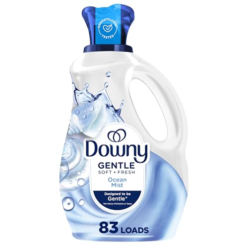 Downy Gentle Soft + Fresh Fabric Softener Liquid, Ocean Mist Scent, 83 loads, 1.66L