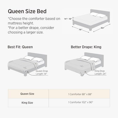 Bedsure King Duvet Insert - Quilted Comforter Dark Grey Room Decor, 102x90 | Down Alternative Comforter, All Season Quilted Duvet with Corner Tabs, for Bed Machine Washable