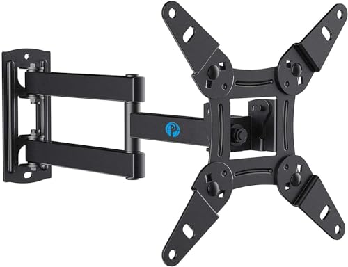 Pipishell Full Motion TV Wall Mount for 13–43 inch TVs and Echo Show 21/15