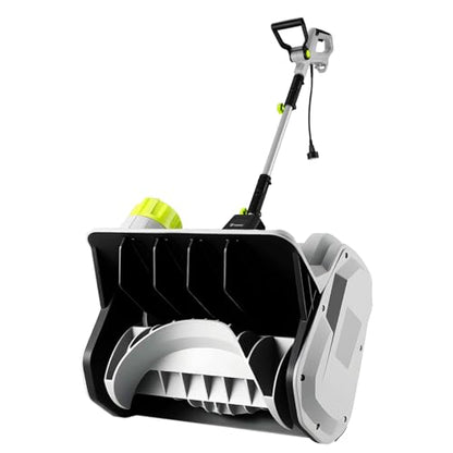 14-Inch Electric Snow Blower, 1500w High-Power Snow Blower, 3500rpm Speed, 20-Foot Snow Throwing Distance, with Adjustable Directional Chute and 12a Brushed Motor, Suitable for Yards, Driveways