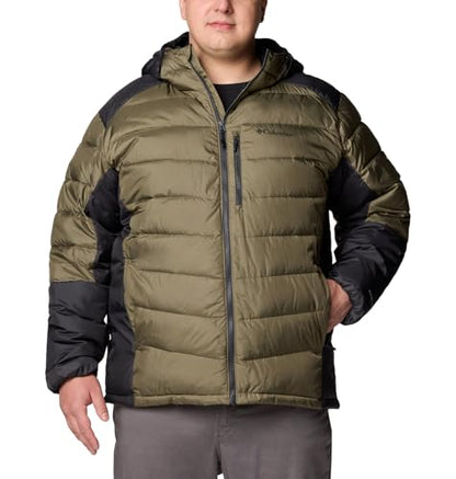 Columbia Mens Labyrinth Loop II Hooded Jacket, Stone Green/Shark, Large