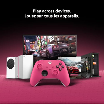 XBOX Wireless Controller – Deep Pink – for XBOX Series X|S, XBOX One, PCs, TVs, mobile, and more