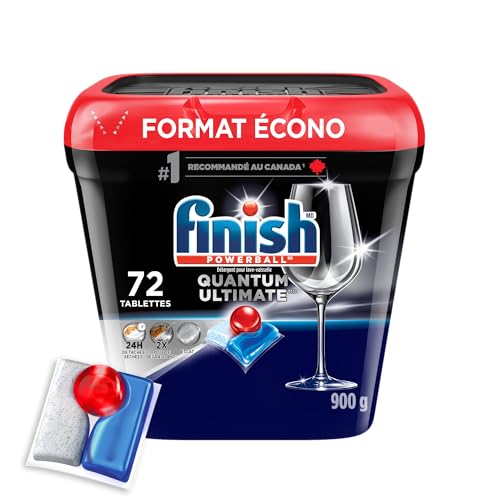 Finish Quantum Ultimate Dishwasher Detergent Pods, 72 Tabs