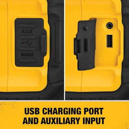 DEWALT 20V MAX* Bluetooth Speaker for Jobsite, Tool Only (DCR010)