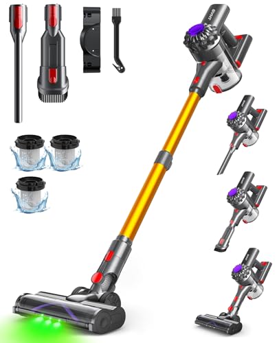 Cordless Vacuum Cleaner, 500W 45KPA 45Mins Stick Vacuum Cleaners for Home