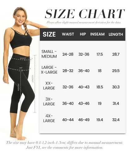 HLTPRO 3 Pack Leggings for Women(S-4XL) - High Waisted Tummy Control Plus Size Soft Pants for Workout Running Yoga