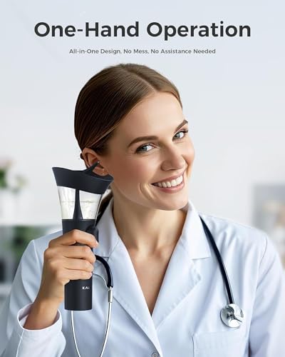 KAUGIC Ear Wax Removal System, One-Hand Control Ear Cleaner for Adults