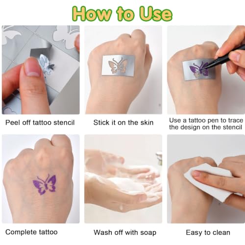 Gifts for Teenage Girls,Christmas Teen Girl Gifts,Temporary Tattoo Pens,9