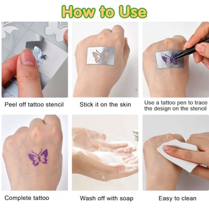 Gifts for Teenage Girls,Christmas Teen Girl Gifts,Temporary Tattoo Pens,9