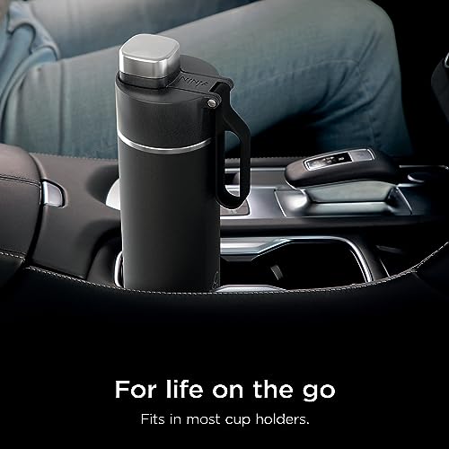 Ninja Thirsti™ 24oz Travel Bottle, Onyx Black, Keeps Drinks Cold & Fizzy, DW2401CBK (Canadian Version)