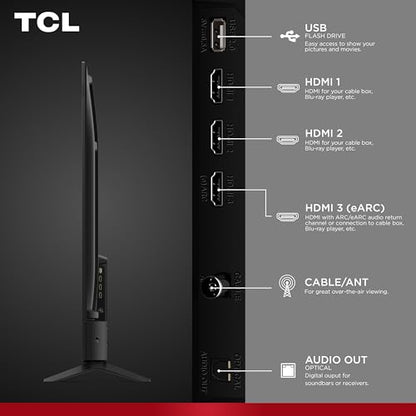 TCL 65" F7D Class 4K UHD HDR QLED Smart TV with Fire TV – 65F7D