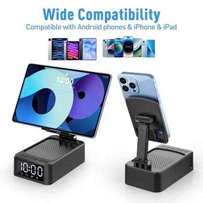 Birthday Gifts for Men, Cell Phone Stand with Wireless Bluetooth Speaker