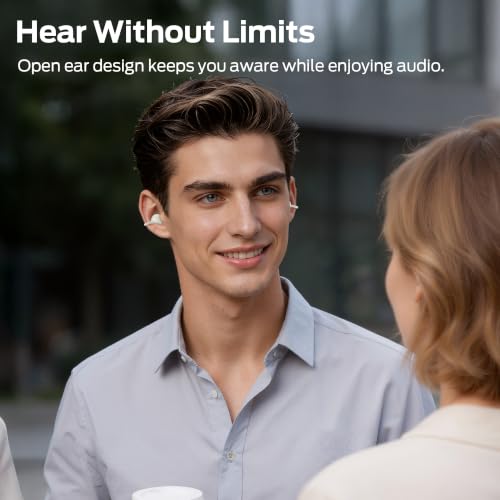 Oraolo Open Ear Clip-On Earbuds, Bluetooth Waterproof Wireless Headphones
