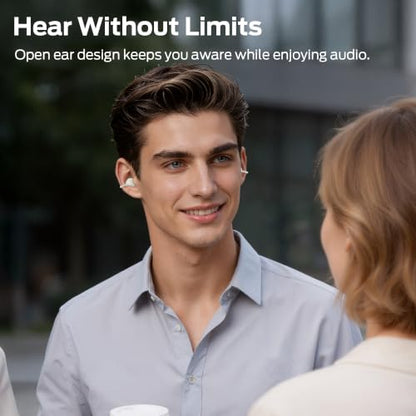 Oraolo Open Ear Clip-On Earbuds, Bluetooth Waterproof Wireless Headphones