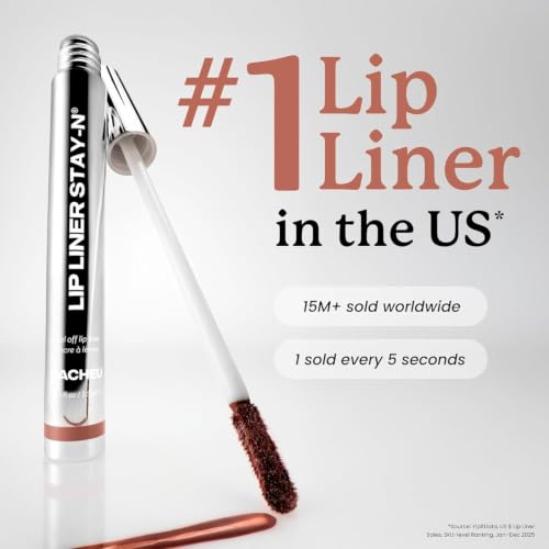 Sacheu Lip Liner STAY-N Peel Off Lip Stain, Longwear, SINamon