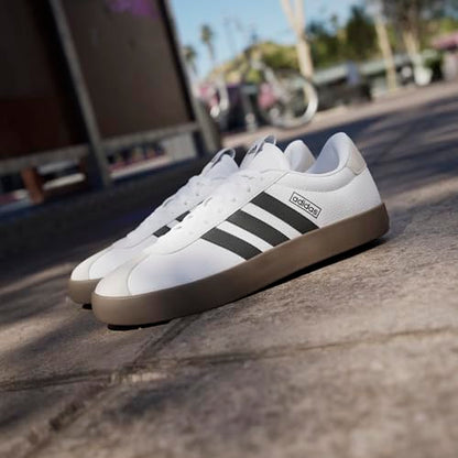 Adidas Men's VL Court 3.0, White/Core Black/Grey One, 8