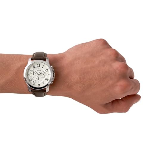Fossil Men's FS4735 Grant Analog Display Analog Quartz Brown Watch