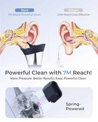 KAUGIC Ear Wax Removal System, One-Hand Control Ear Cleaner for Adults