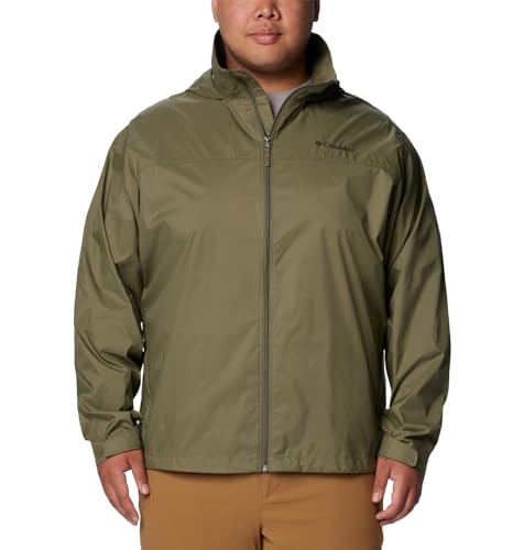 Columbia Mens Glennaker Lake II Rain Jacket, Stone Green, Large Tall