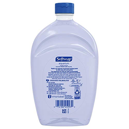 Softsoap Antibacterial Liquid Hand Soap Refill - Aquarium Series - Fresh Scent- Moisturizing Hand Wash, Savon a Main, Dermatologically Tested, for Soft Smooth Skin, 1.47 Liters (Pack of 1) (Packaging May Vary)