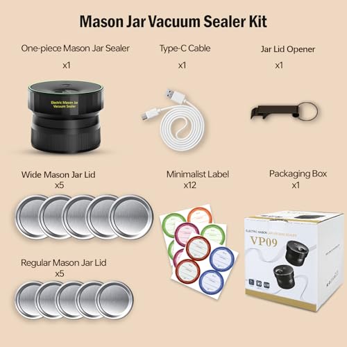 2026 Upgraded One-integrated Automatic Mason Jar Vacuum Sealer