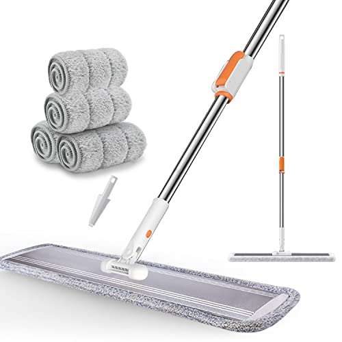 32 in Flat Mop for Cleaning Floors Heavy Duty Microfiber Wet Mop
