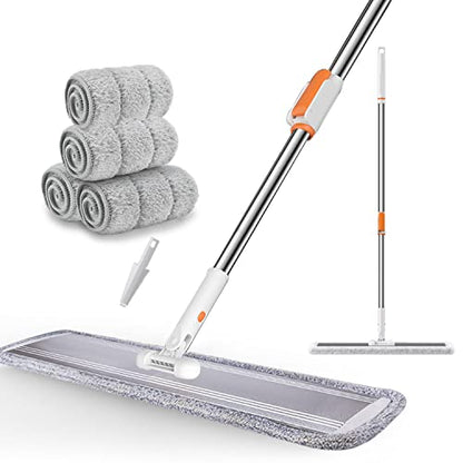 32 in Flat Mop for Cleaning Floors Heavy Duty Microfiber Wet Mop