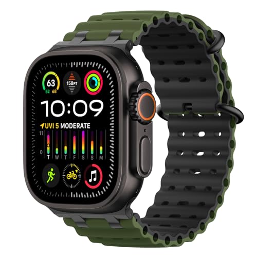 MoKo Upgraded Ocean Band Compatible with Apple Watch 42/44/45/46/49mm