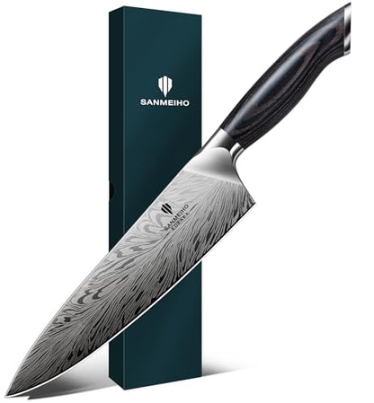 SANMEIHO Chef Knife in Powder Steel, Japanese Kitchen Knife