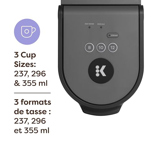 Keurig K-Mini Go Single Serve K-Cup Pod Coffee Maker, 1.24 L removable reservoir, Gray