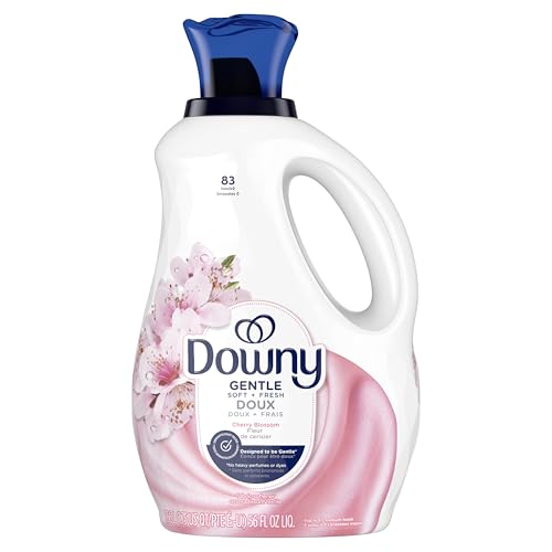 Downy Gentle Soft + Fresh Fabric Softener Liquid, Cherry Blossom Scent, 83 loads, 1.66L