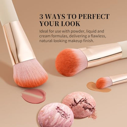 ‌DUcare 2pcs Professional Multi-Function Makeup Brushes Set