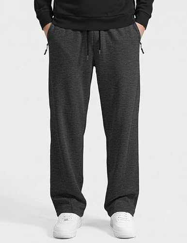 TARAINYA Men's Sweat Pants Baggy Wide Leg Athletic Joggers with Pockets