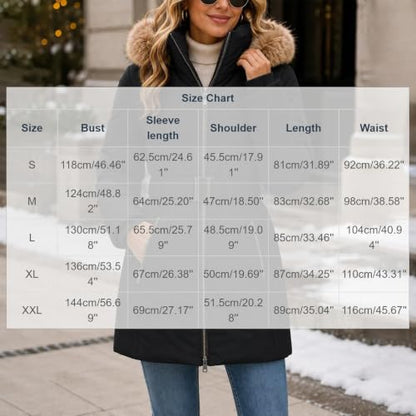 Long Puffer Jacket Women Detachable Hood Puffer Coat with Adjustable Waist