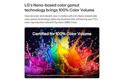 LG 50-Inch QNED75 Mini LED QNED 4K Smart TV (2026) | α7 AI Processor Gen3, Dynamic QNED Colour, 60Hz Refresh Rate, Standard Remote