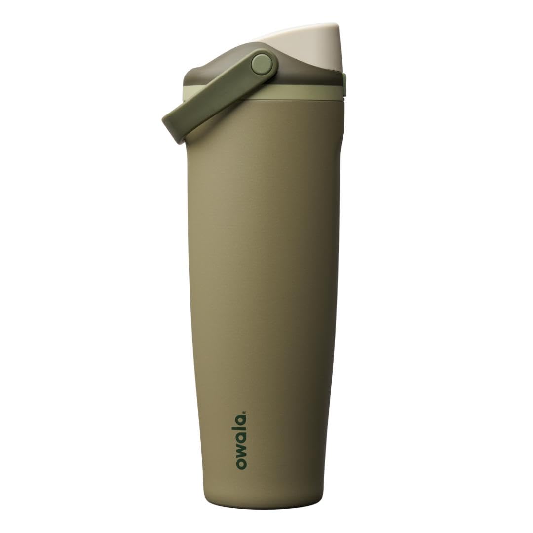 Owala FreeSip Sway Insulated Stainless Steel Water Bottle with Two-Way Spout, Built-In Straw and Bucket Handle, Made for Travel, School, and Sports, 40oz, BPA Free, Leak Proof, Off Road