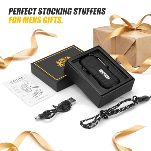 WEARXI Gifts for Men Electric Lighter, Stocking Stuffers for Men Adults