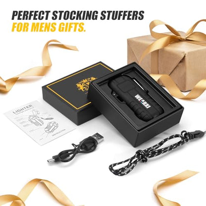 WEARXI Gifts for Men Electric Lighter, Stocking Stuffers for Men Adults