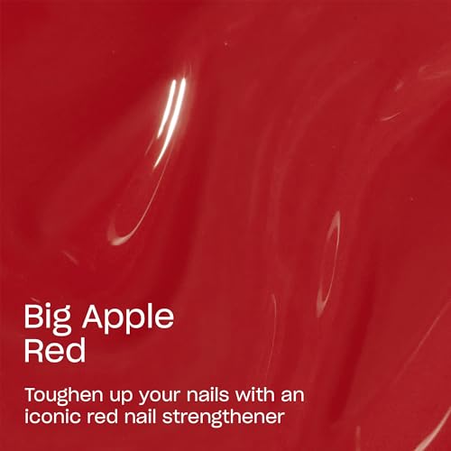 OPI Nail Envy Strengthener Big Apple Red | Opaque Bright Red Crème Strengthening Nail Polish Treatment | Strengthen Weak & Thin Nails