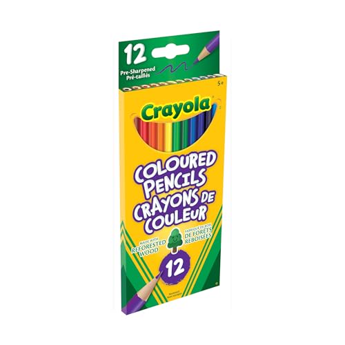 Crayola Bulk Coloured Pencils for Kids (3 packs) - 12 Assorted Colours, Art Supplies For Crafts & Colouring Books, Bulk Preschool & Kindergarten Classroom Supplies