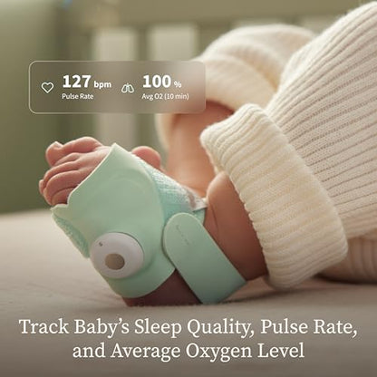 Owlet Dream Duo 3 Smart Baby Monitor System, Dream Sock + 2K HD Camera